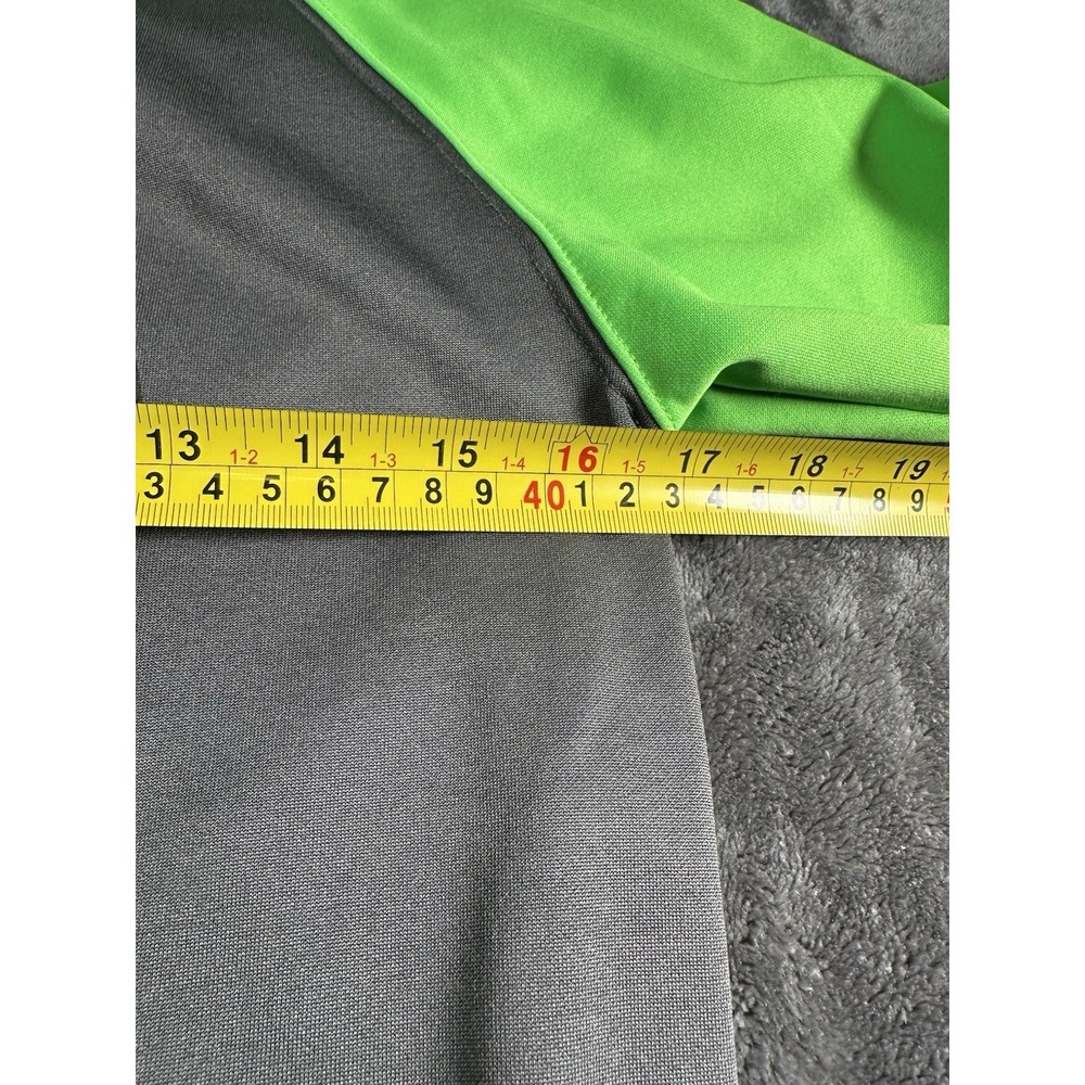 The North Face Full Zip Hoodie Jacket Warm Fleece Green Black Boys MEDIUM 10-12 - Picture 6 of 9